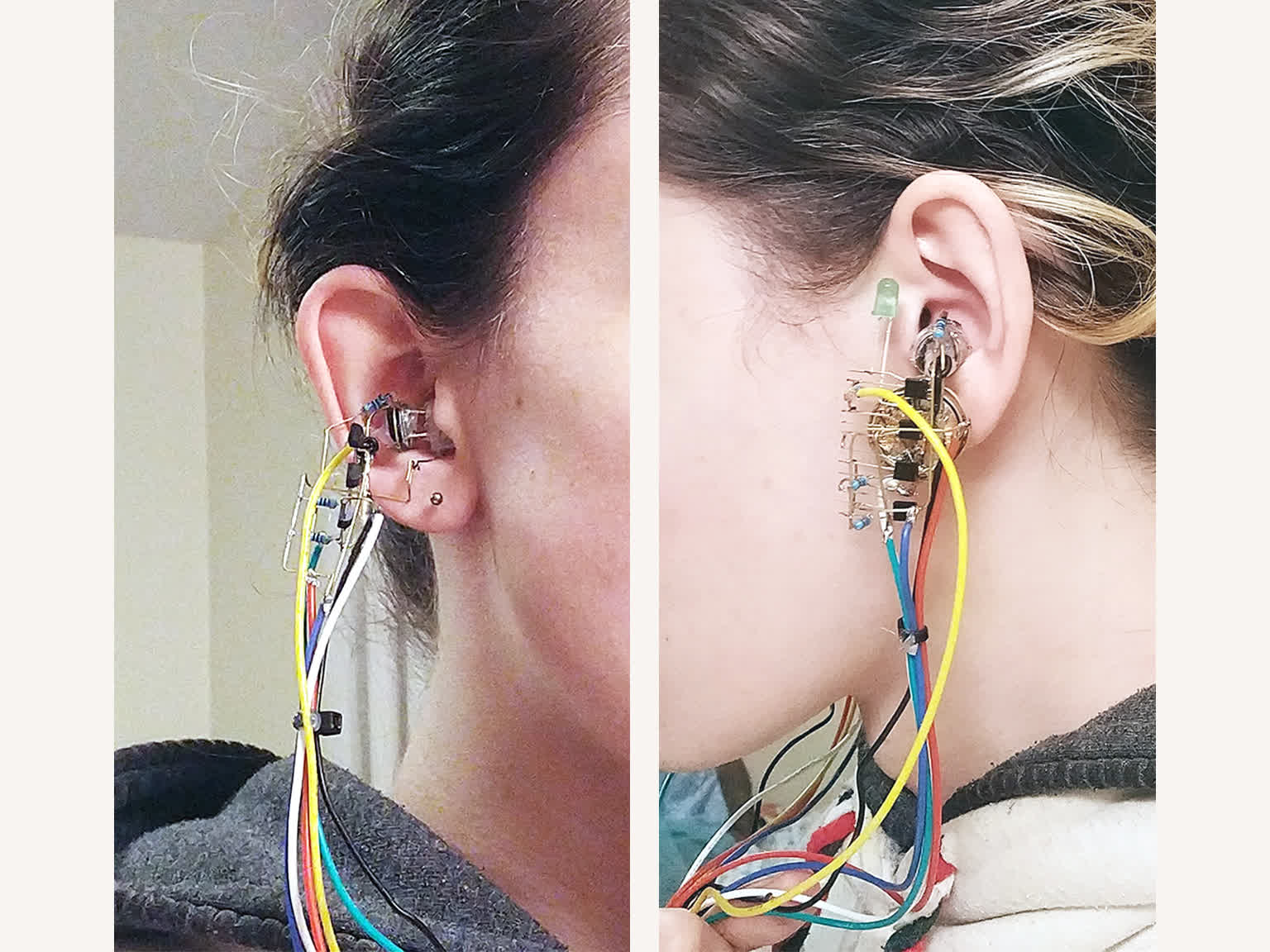 XOR gate earphones, that detect when only one earbud is worn, using an XOR gate