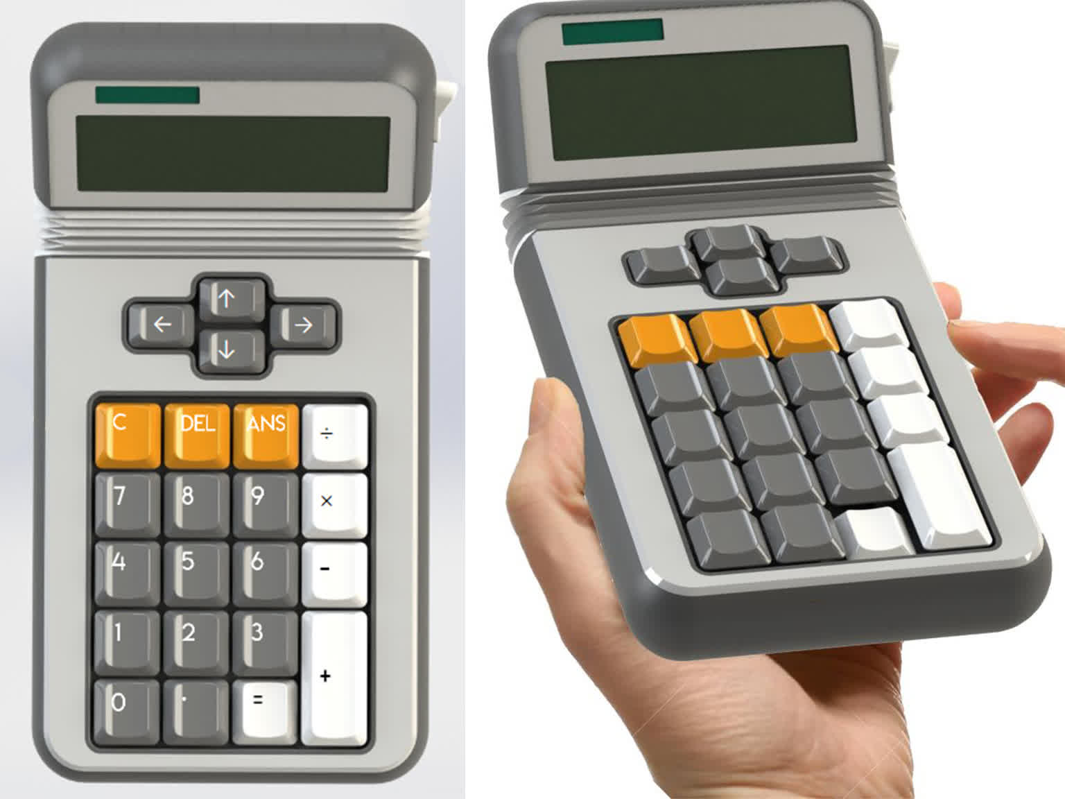 render of the final calculator
