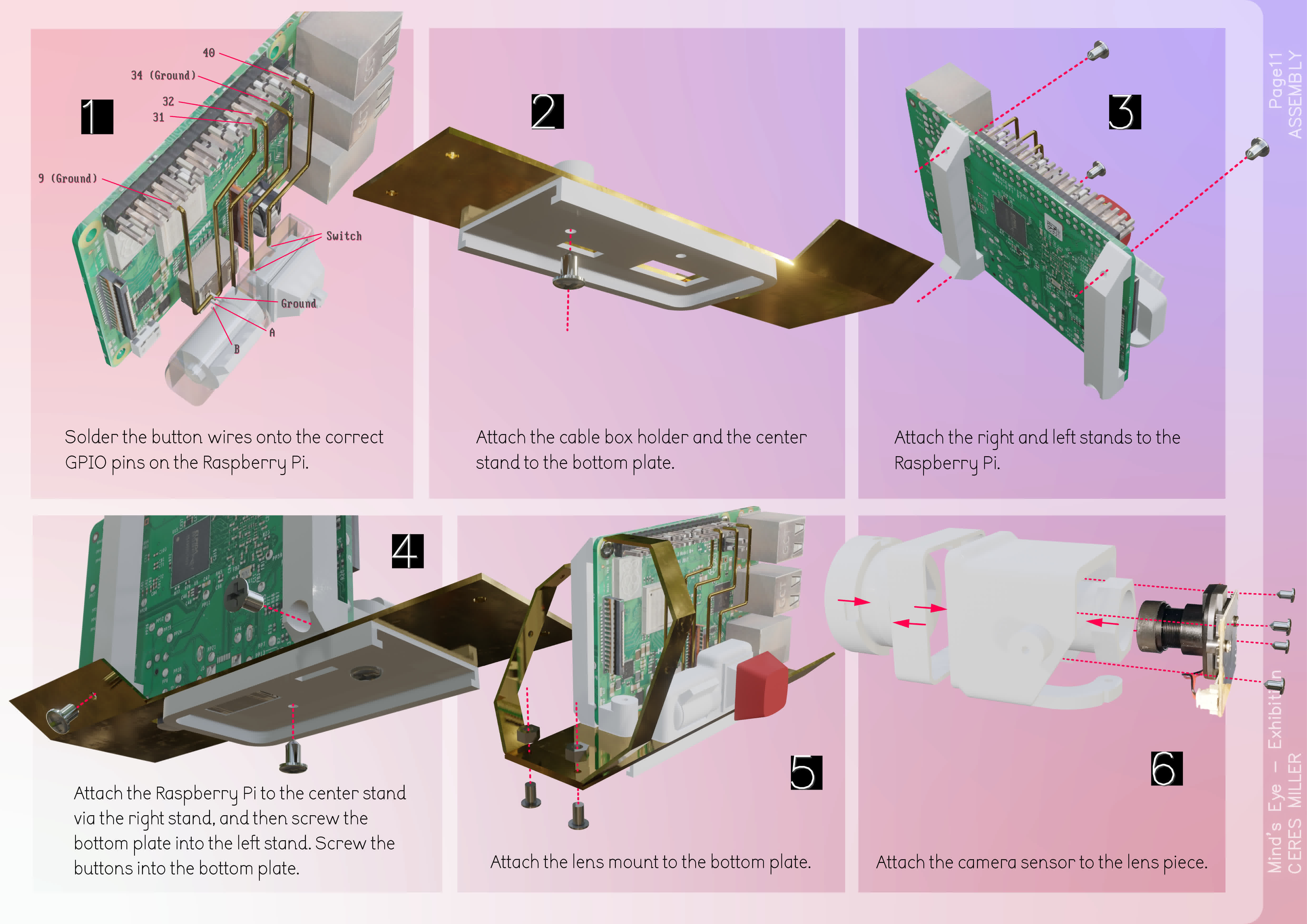 minds eye camera assembly, part 1