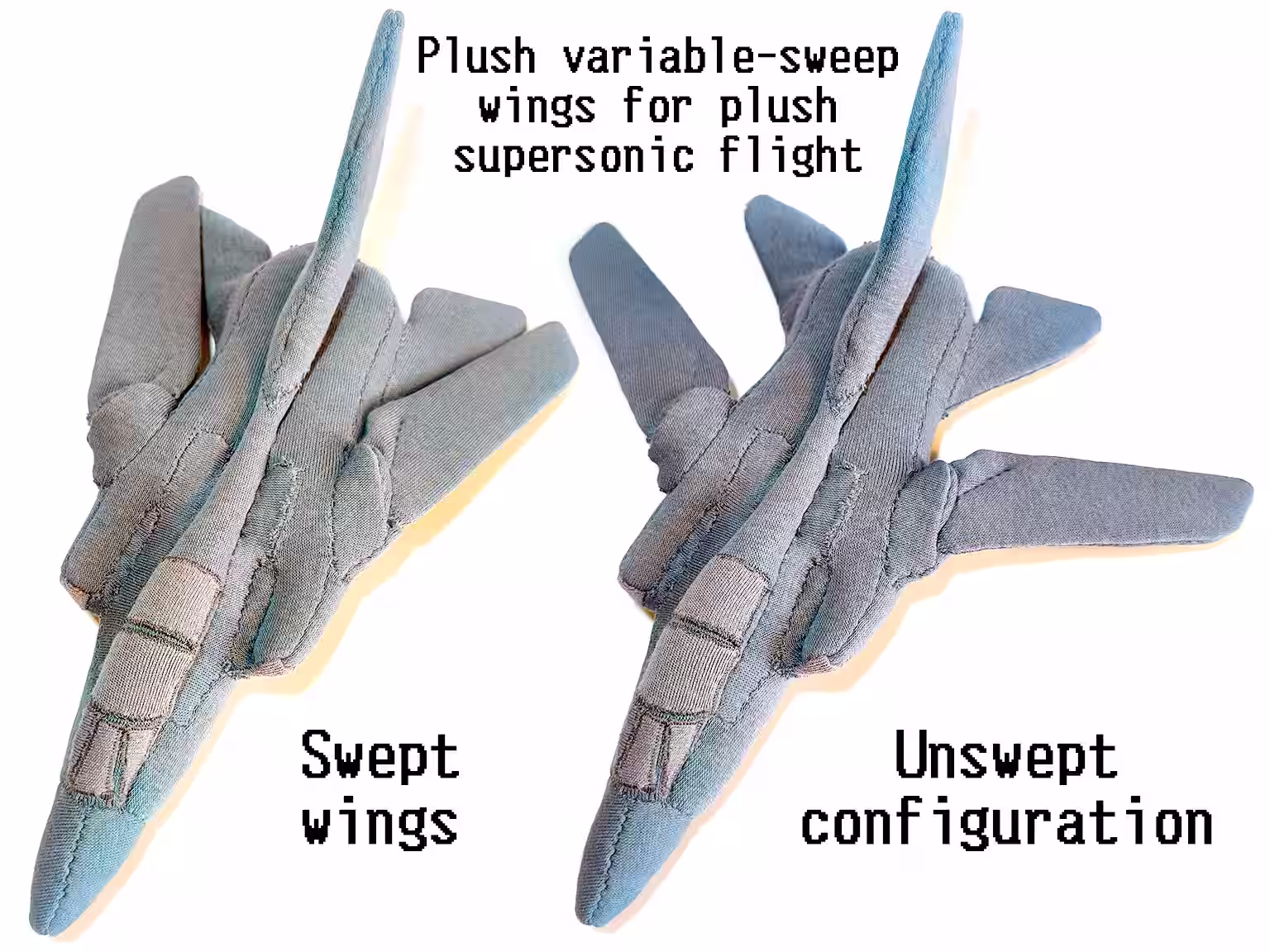 Plush variable sweep wings for plush supersonic flight